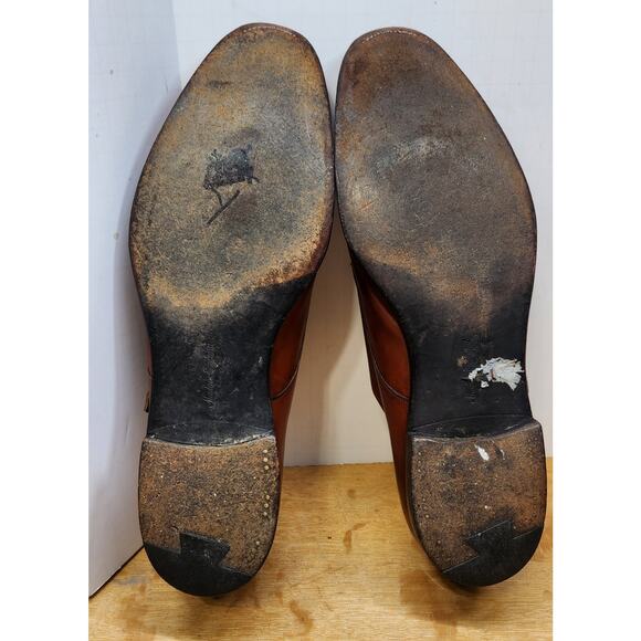 Edward Green Double Monk Strap Cap Toe Shoes Calf Leather 202 Last US 12